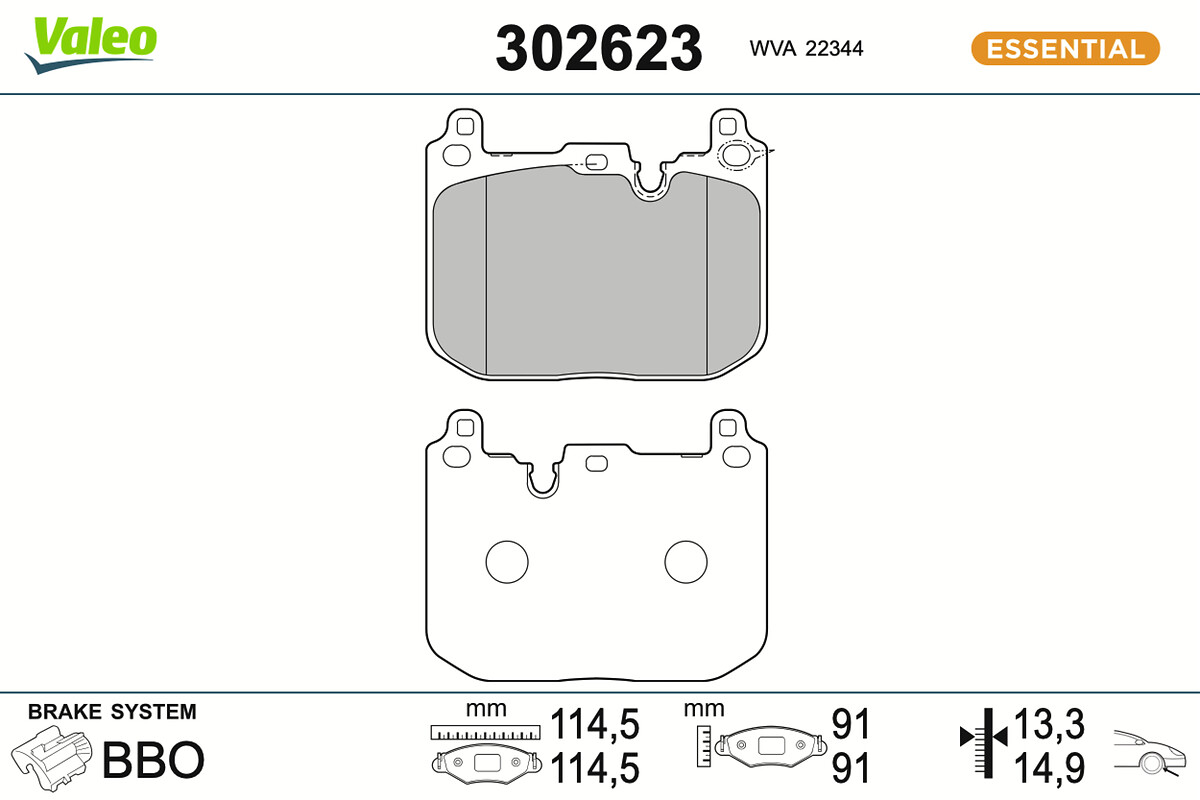 BRAKE PADS FIRST MINI MINI COOPER FR